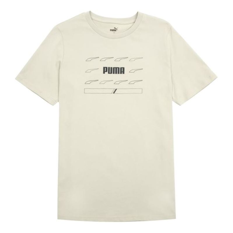 PUMA Graphic T-Shirts 'Beige' 849571-64