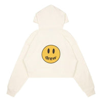 Drew House Cropped Zip Up Hoodie 'Off-White' DW-FW22-1222-04