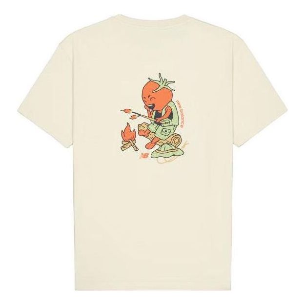 New Balance Back Print Graphic T-Shirt Asia Sizing 'Beige' AMT41363-BE