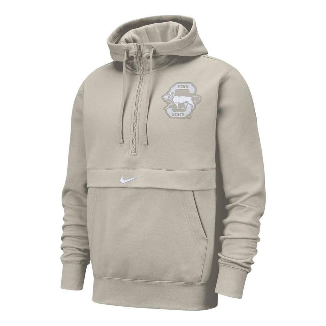 Nike Penn State Club Fleece Nike College 1/2-Zip Hoodie 'Cream II' DR4273-236