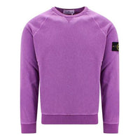 STONE ISLAND Logo Patch Crewneck Sweatshirt 'Purple' 781566360-V0145