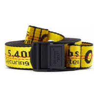 Off-White Classic Industrial Style Automatic Buckle Belt Yellow width2.5cm OMRB021E20FAB0021810