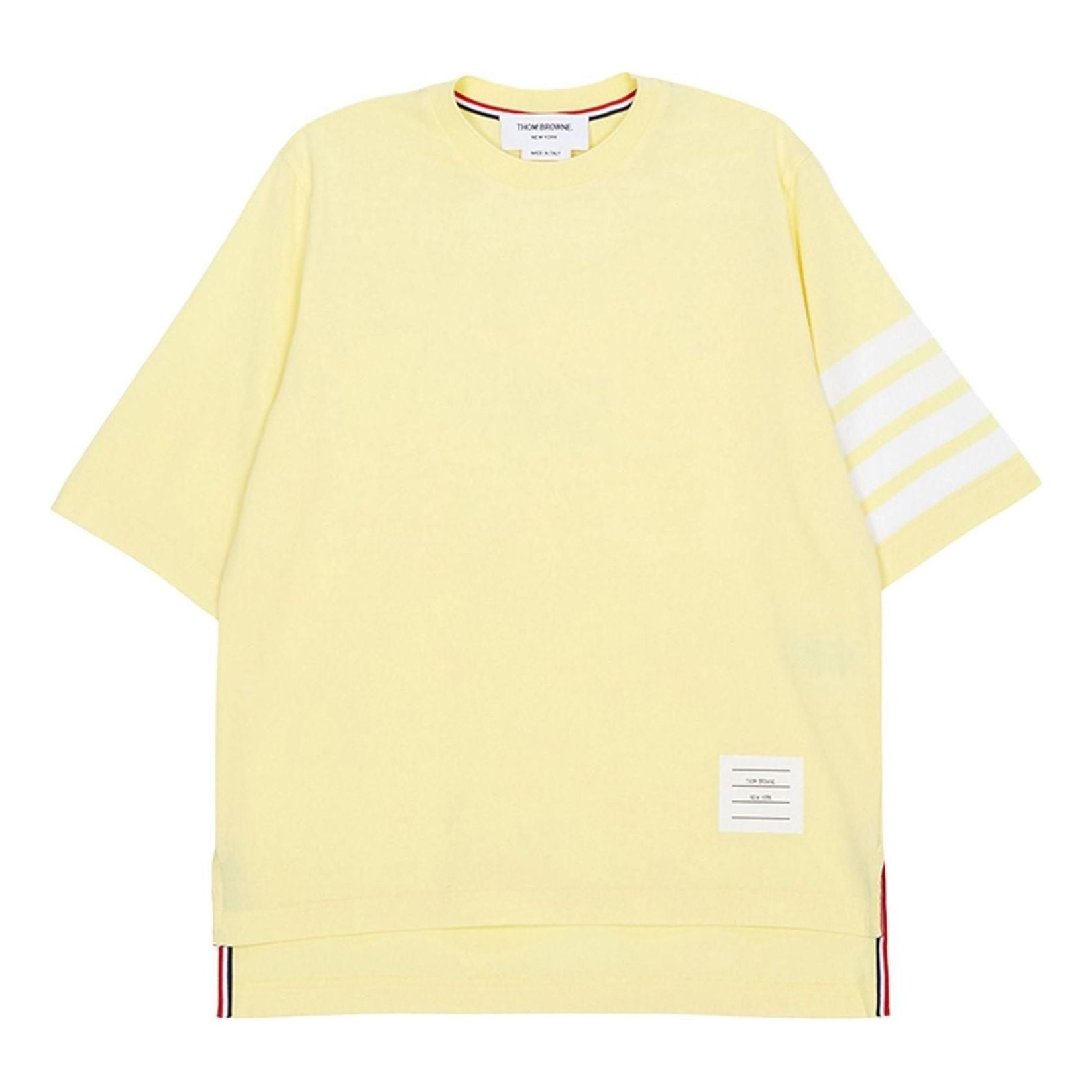 (WMNS) THOM BROWNE Short Sleeve T-Shirt 'Yellow' FJS102G-07862-740
