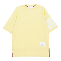(WMNS) THOM BROWNE Short Sleeve T-Shirt 'Yellow' FJS102G-07862-740