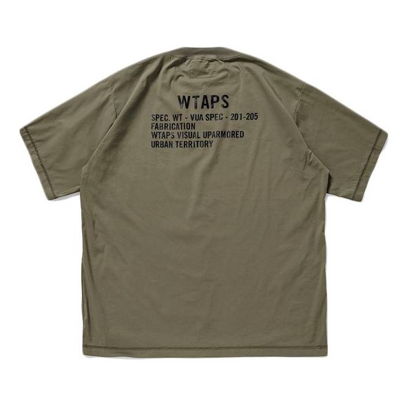 WTAPS Back Letters Printed Short-Sleeve Men 201GWDT-SHM02
