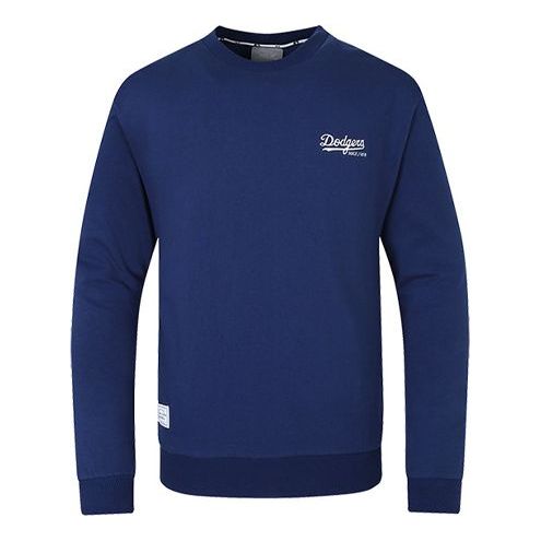 MLB New York Yankees Basic Embroidered Logo Round Neck Long Sleeves Unisex Navy Blue 31MTD1841-07N