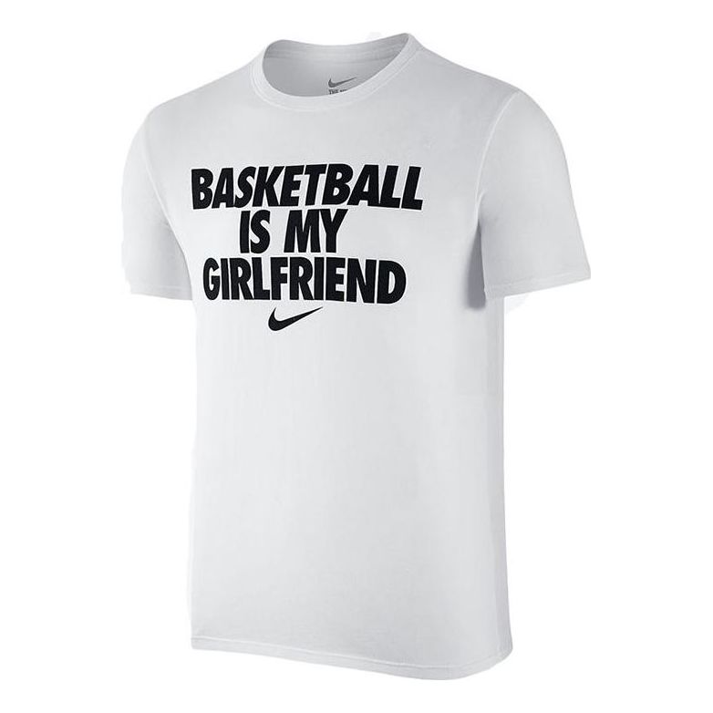 Nike Basketball Is My Girl Friend LogoT 'White Black' 816084-100