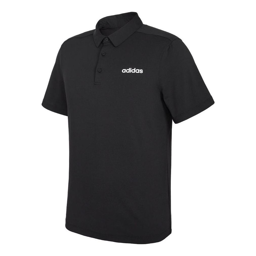 adidas D2m Elv Polo Shirt Asia Sizing 'Black' JD3201