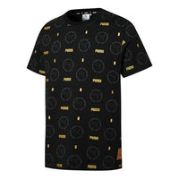 PUMA x HARIBO Bear Crossover Round Neck Pullover Printing Short Sleeve Couple Style Black 532762-01