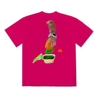 Travis Scott Cactus Jack x Mcdonald Crossover Round Neck Short Sleeve Unisex Pink TS-XMCSITPK