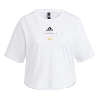 (WMNS) adidas UST T-Shirt Asia Sizing 'White Black' HE9983