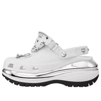 Crocs Mega Crush Clogs 'White Silver' 209357-100