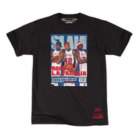 Men's Mitchell & Ness x SLAM Crossover Poster Short Sleeve Black BMTRBA18455-CLBBLCKMLT