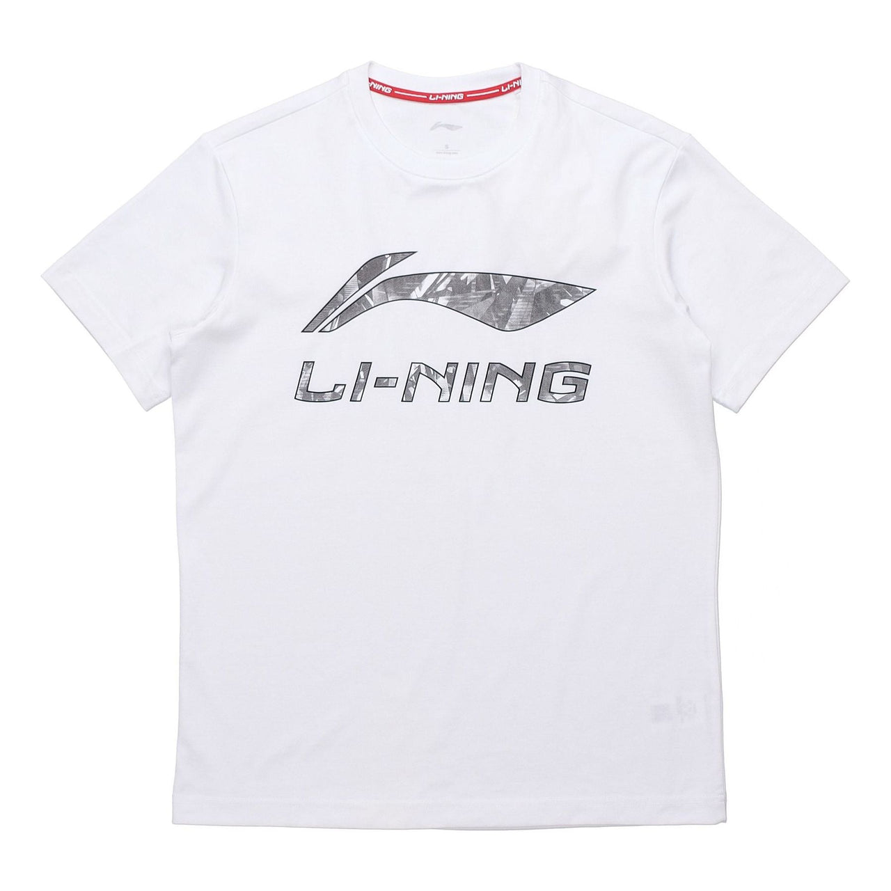 Li-Ning Printed Logo Casual Short Sleeve Tee 'White Silver' AHSP495-7