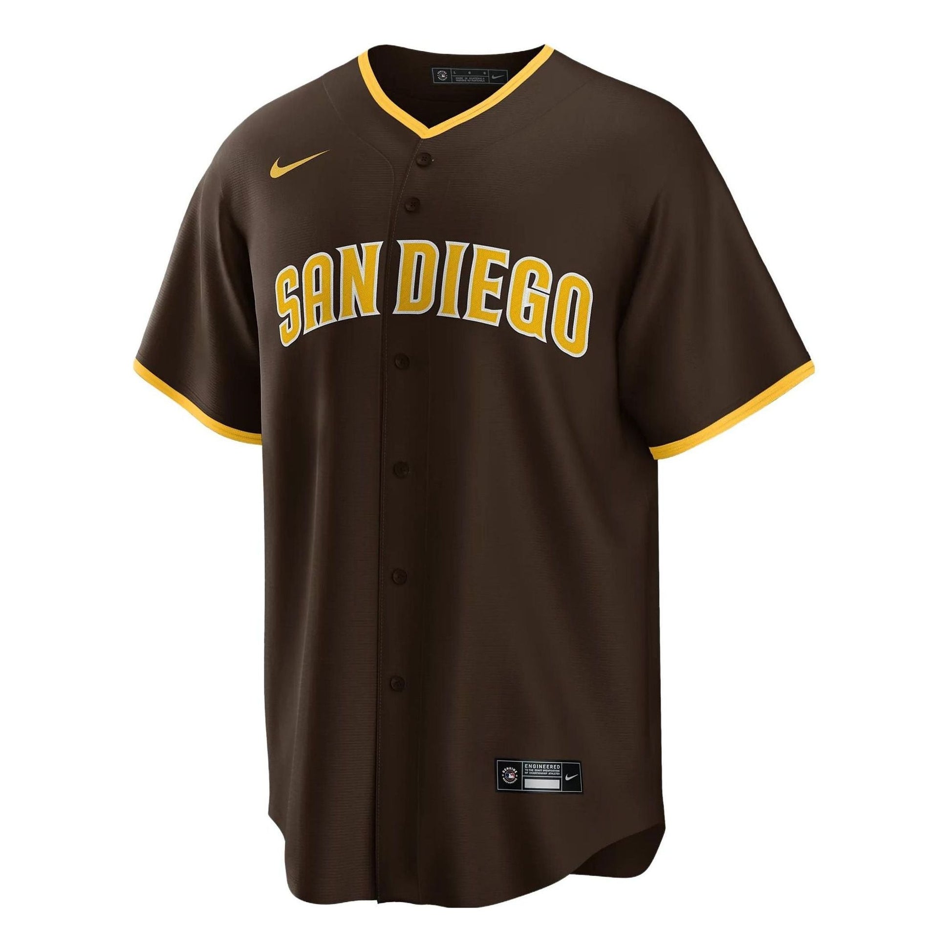 Nike x MLB San Diego Padres Replica Baseball Jersey 'Brown' T770PYCHPYP-XVH
