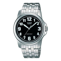 CASIO Waterproof Stainless Steel Strap Mens SilverBlack Analog MTP-1216A-1B2021