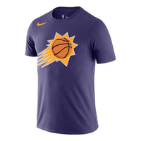 Nike NBA Phoenix Suns Pattern Printing Round Neck Basketball Short Sleeve Purple DA6043-566