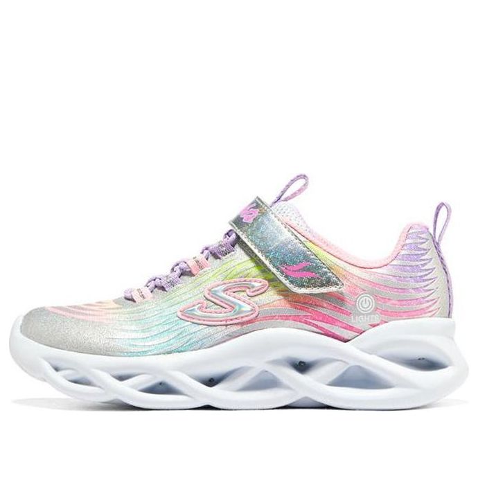 (GS) Skechers Twisty Brights Mystical Bliss 'White Multi' 302321L-SMLT
