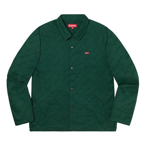 Supreme FW19 Week 5 Snap Front Jacquard Logos Twill Jacket logo SUP-FW19-590