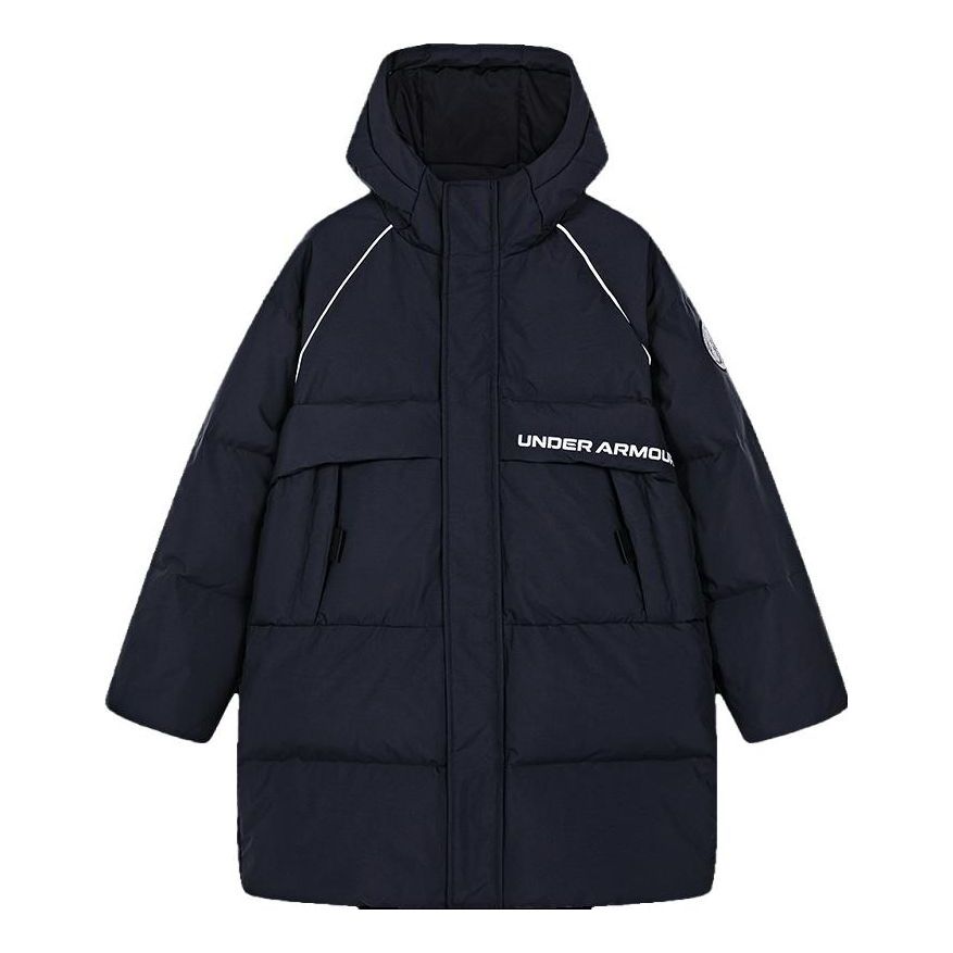(GS) Under Armour Graphic Warm Casual Down Jacket 'Black White' 234106069