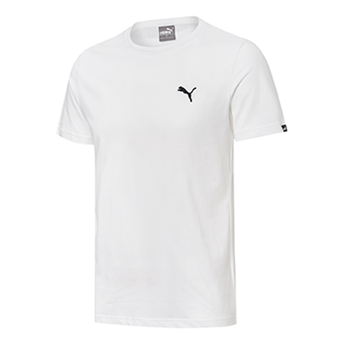 PUMA Embroidery Logo Round Collar Male White 834479-02