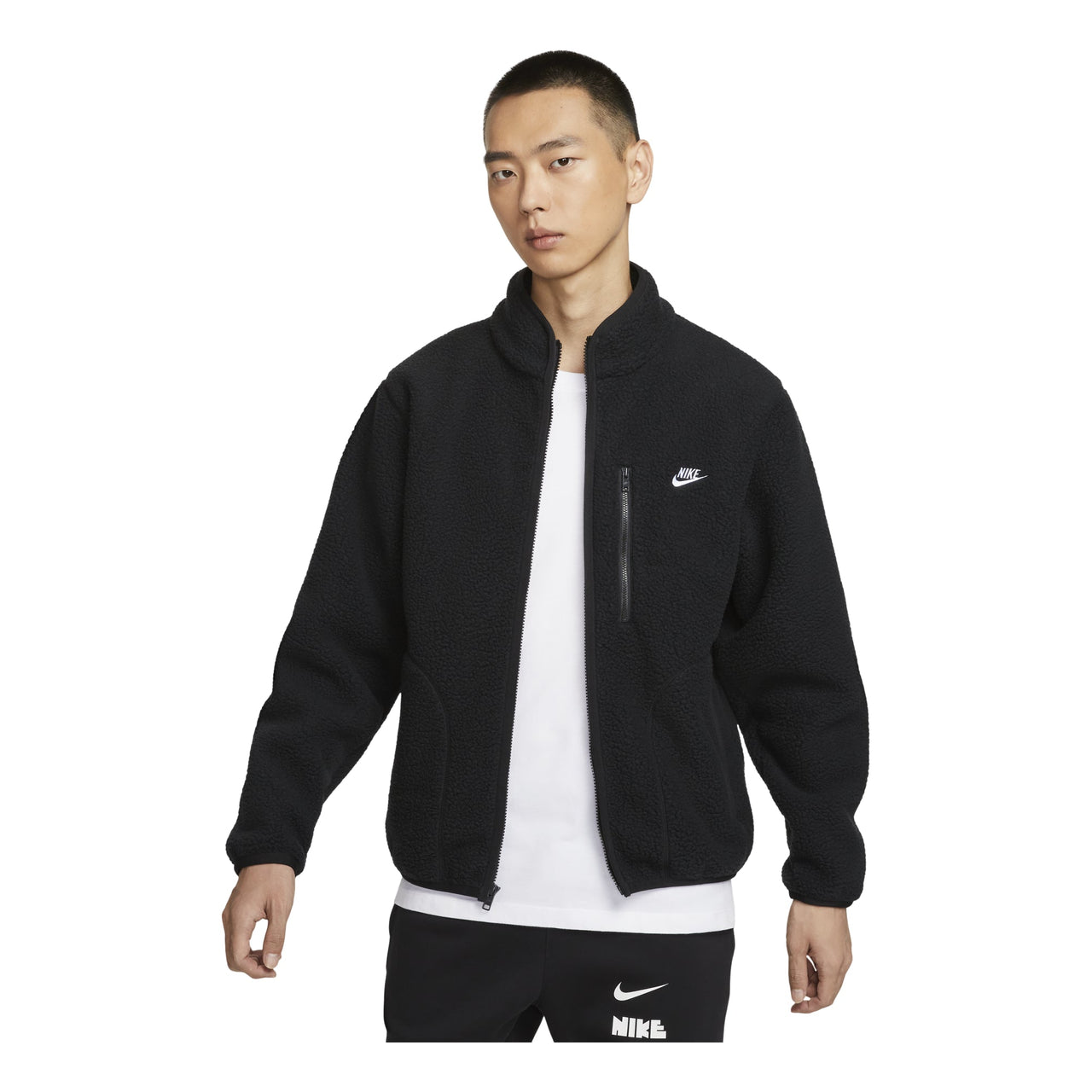 Nike Sportswear Club Fleece Jacket Asia Sizing 'Black' FZ0889-010