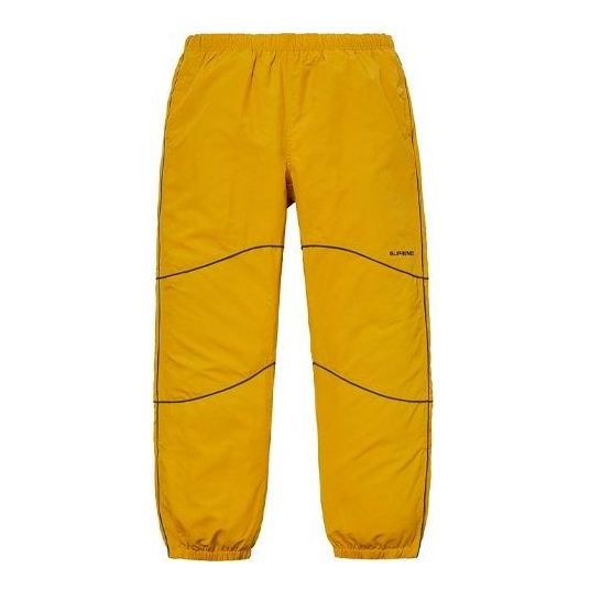 Supreme Piping Track Pants 'Yellow Black' SUP-SS19-170