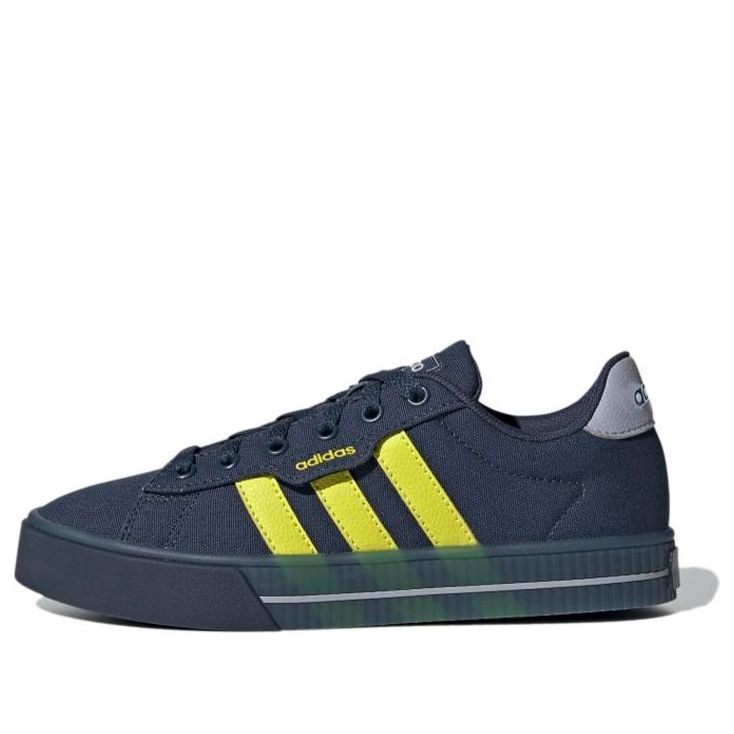 (PS) adidas Daily 3.0 J 'Crew Navy Acid Yellow' FY7199