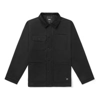 Men's Vans Solid Color Multiple Pockets Cargo Jacket Black VN0A3W2GBLK