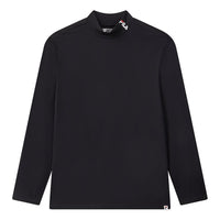 Men's FILA Casual High Collar Pure Cotton Long Sleeves Blue T-Shirt F11M048203F-NV