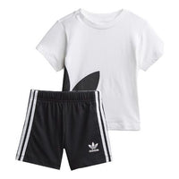 (TD) adidas Round Neck T-shirt Contents Suit K White FR5321