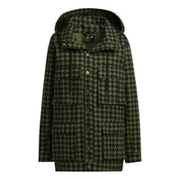 adidas originals x IVY PARK Crossover Plaid Hooded Jacket Green HC6004