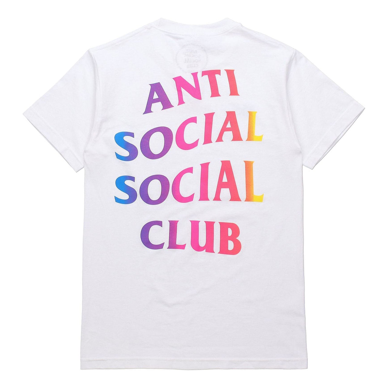 ANTI SOCIAL SOCIAL CLUB Gradient Alphabet Short Sleeve Unisex White ASST366