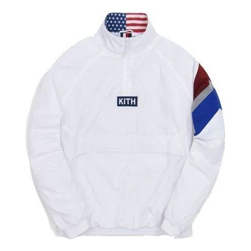 KITH Retro Quarter Zip Track Jacket 'White' KH1252-101