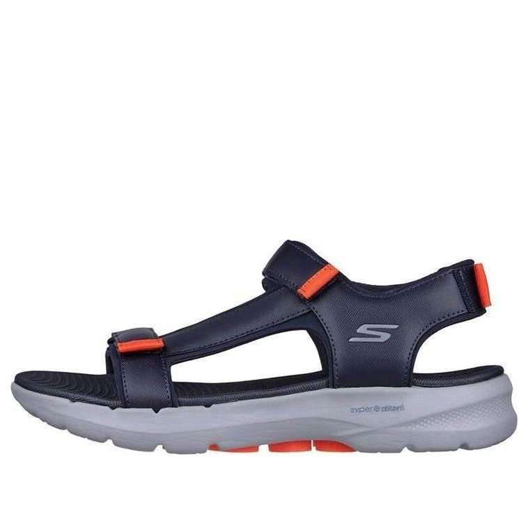 Skechers Go Walk 6 Sandal 'Navy Orange' 229126-NVOR