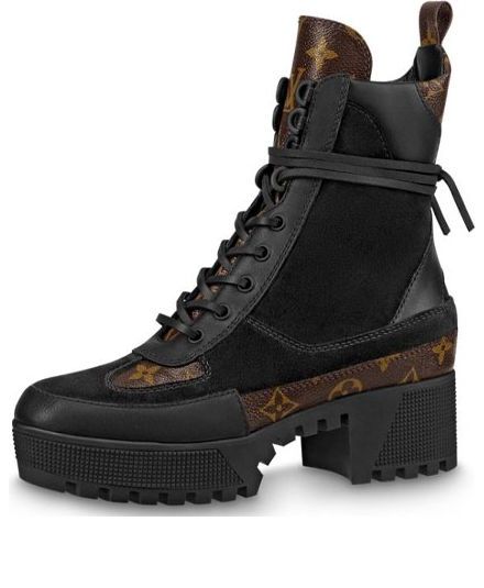 (WMNS)  LOUIS VUITTON shoes Martin boots 'Black Brown' 1A4XXV