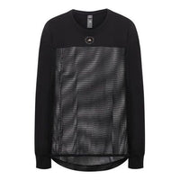 (WMNS) adidas Solid Color Mesh Splicing Sports Long Sleeves Black GM5391