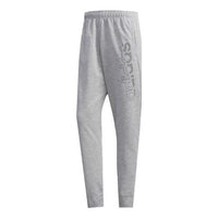adidas Solid Color Casual Sports Long Pants Gray FL0276