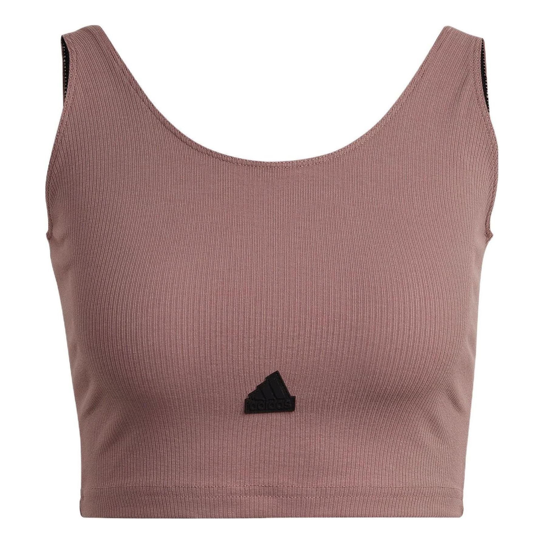 (WMNS) adidas Rib Cropped Top Asia Sizing 'Purple' HG4366