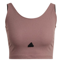 (WMNS) adidas Rib Cropped Top Asia Sizing 'Purple' HG4366