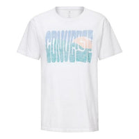 (WMNS) Converse Printing Round Neck Short Sleeve White 10018939-102