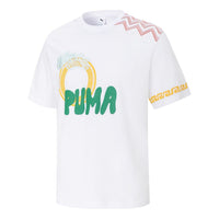 PUMA Logo T-Shirt 'White' 539609-02