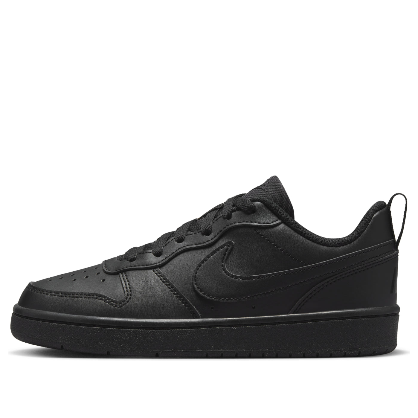 (GS) Nike Court Borough Low Recraft 'Triple Black' DV5456-002