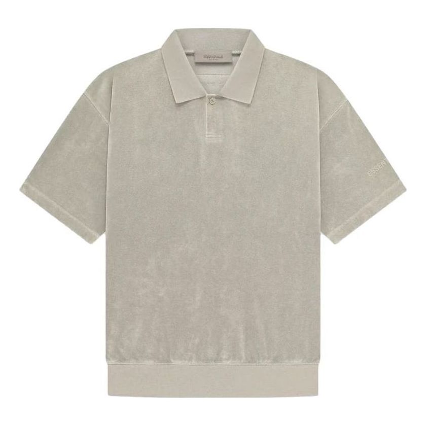Fear of God Essentials SS23 Long Sleeve French Terry Polo 'Beige' 125BT224053F