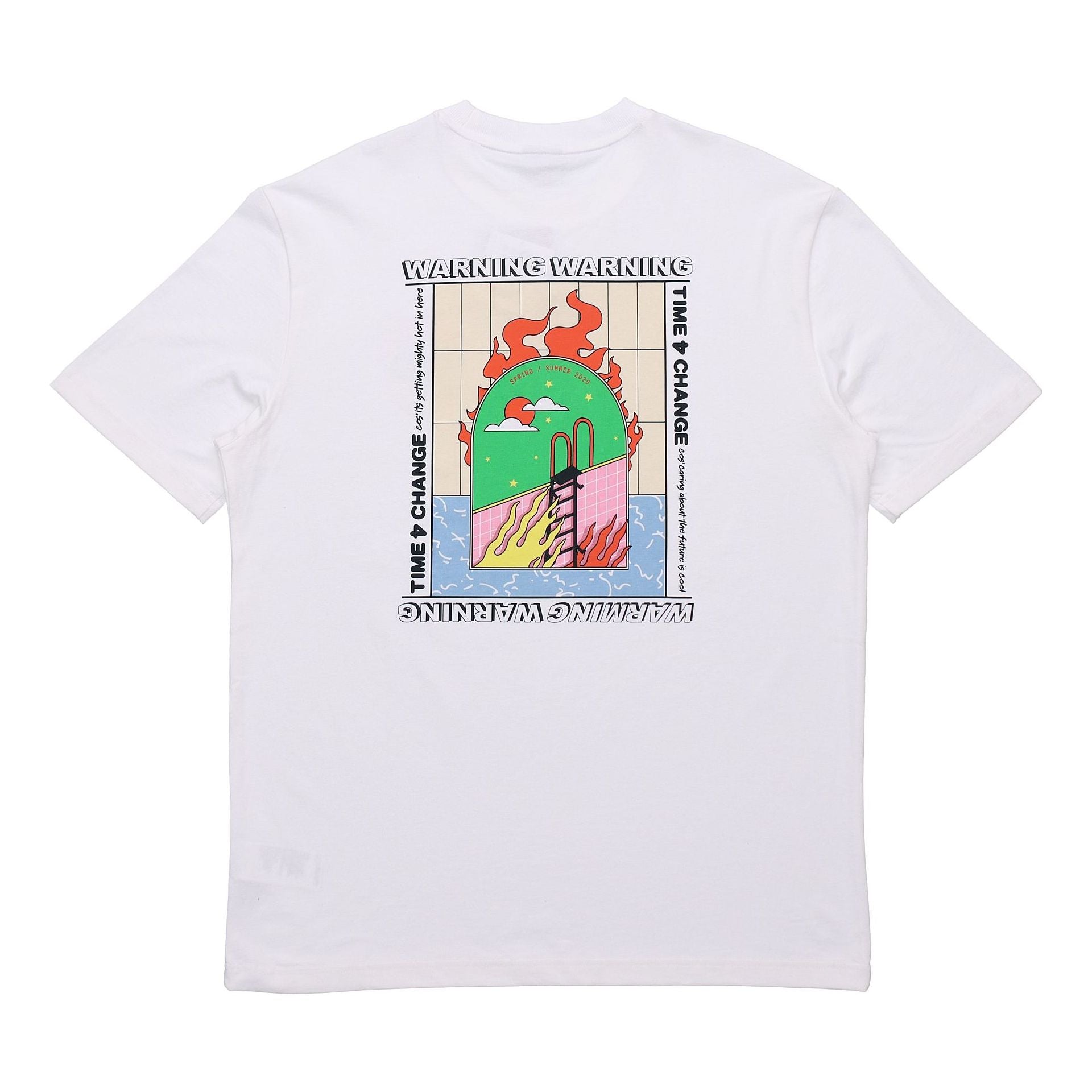 PUMA Back Pattern Printing Short Sleeve White 597337-02
