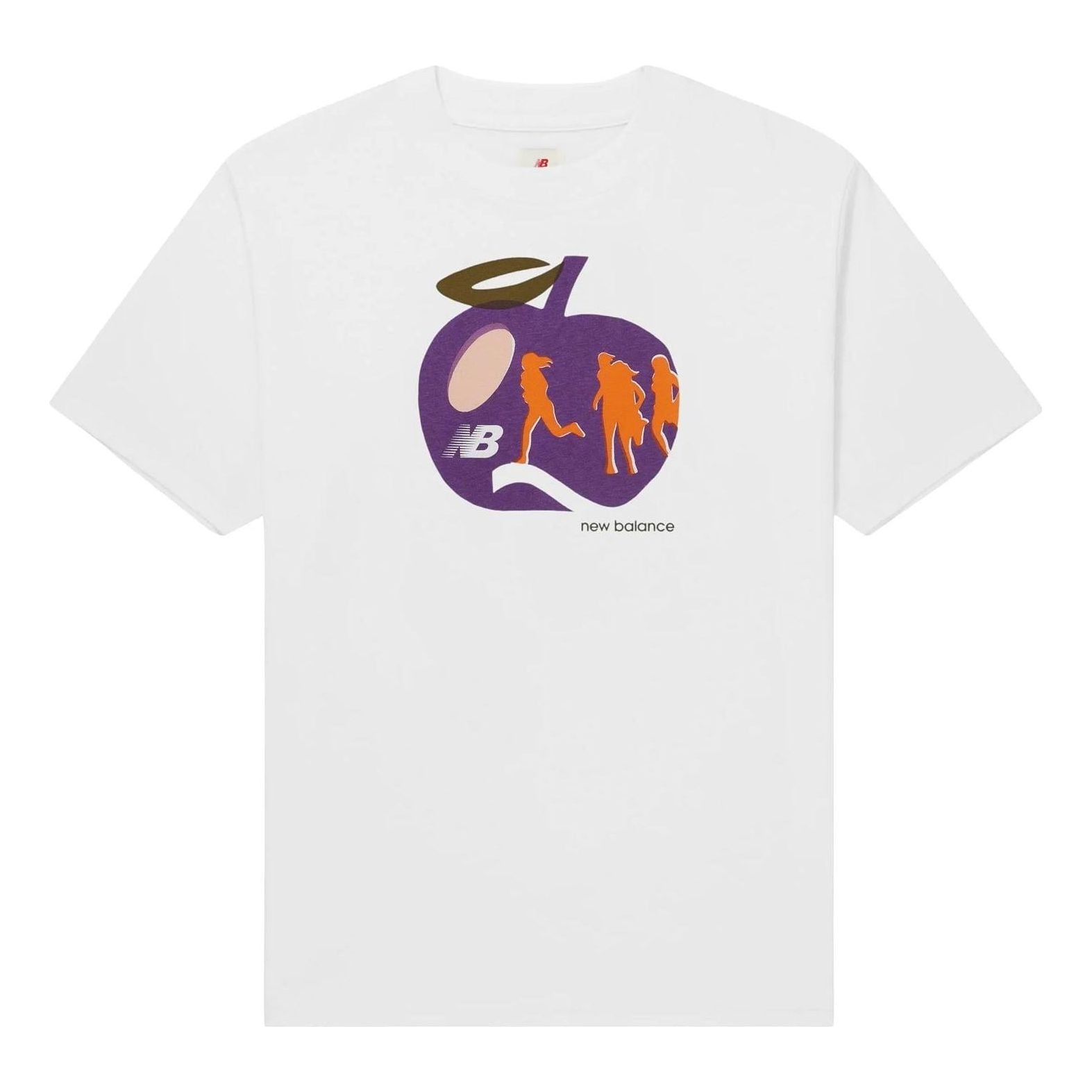 New Balance Made in USA Apple Graphic Tee Asia Sizing 'White' MT31547-WT