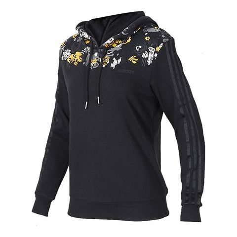 (WMNS) adidas neo Casual Sports Pullover Black DW7792