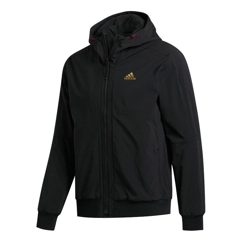 Men's adidas CNY TT Casual Sports Jacket Black FU6225