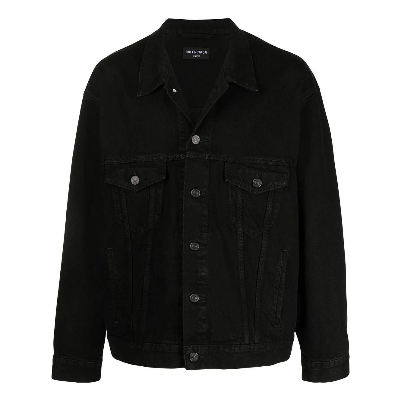 Balenciaga Apparel Rentals Denim Jacket Boxy Fit 'Black' 675206TEW051105