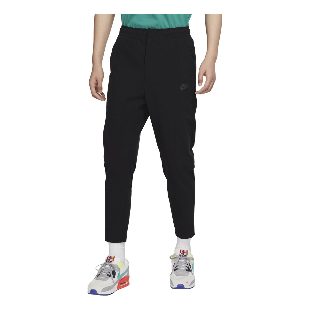 Men's Nike SportswearCommuter Elastic Waistband Woven Solid Color Sports Pants Black DM6622-010